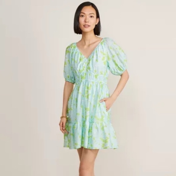 Vineyard Vines Dresses & Skirts - Vineyard Vines spring floral puff sleeve mini dress M
